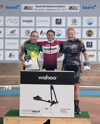 Silber und Bronze für Charlotte Späth bei der DM-Omnium und Madison und 2. Platz der Nachwuchssichtung