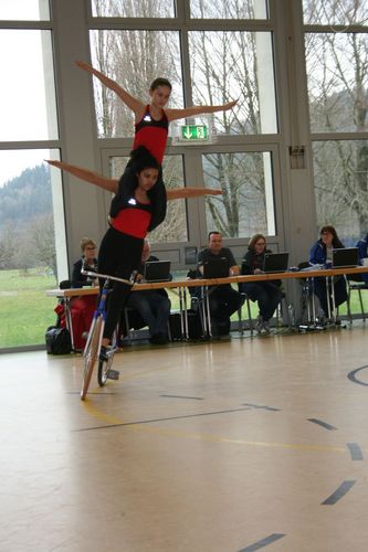 Starker Saisonauftakt der U19 KunstradfahrerInnen beim 1.BW-Cup in Wallbach (21.02.2018) 